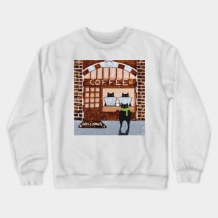 The Cats Coffeehouse Crewneck Sweatshirt